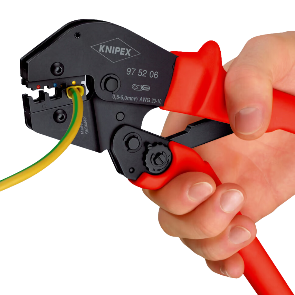 Alicate crimpeador de terminales aislados Knipex