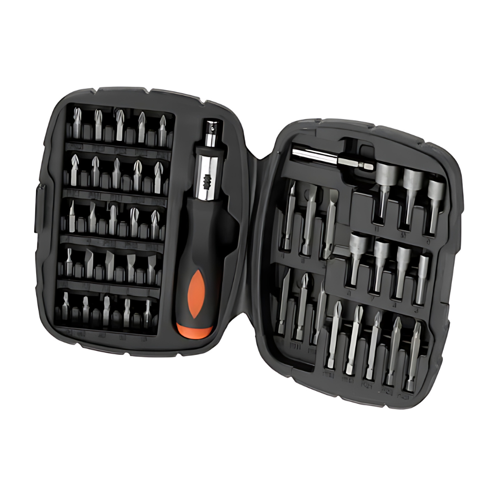 Juego de puntas con destornillador 45 piezas Black Decker