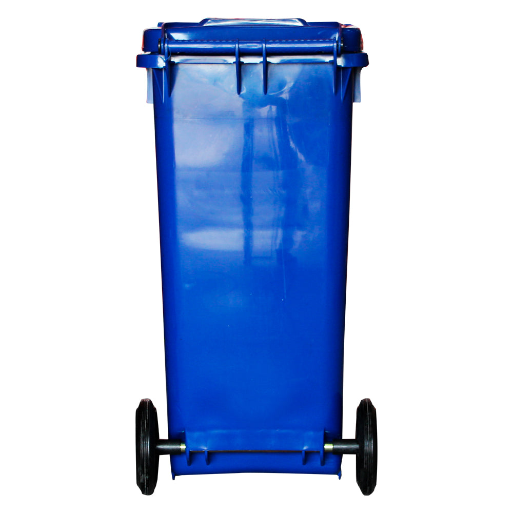 CONTENEDOR DE BASURA CON RUEDAS AZUL 240 LTS.