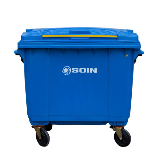 CONTENEDOR BASURA CON RUEDAS AZUL 660 LTS.