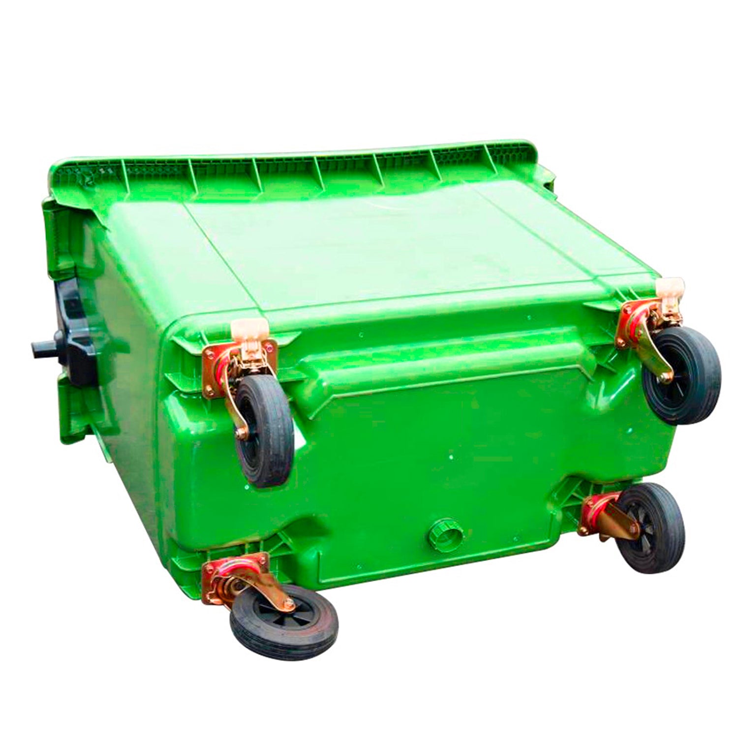 CONTENEDOR DE BASURA CON RUEDAS VERDE 770 L