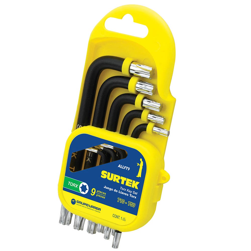Jgo llaves hex L torx 9pz (TWS-ALLFT9) - URREA