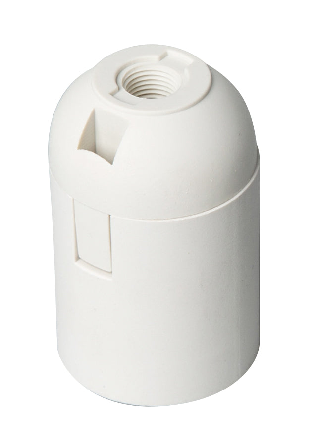 Portalampara plastico bornera Blanco