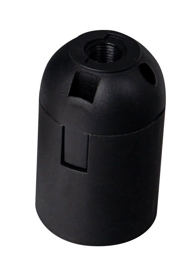Portalampara plastico bornera Negro