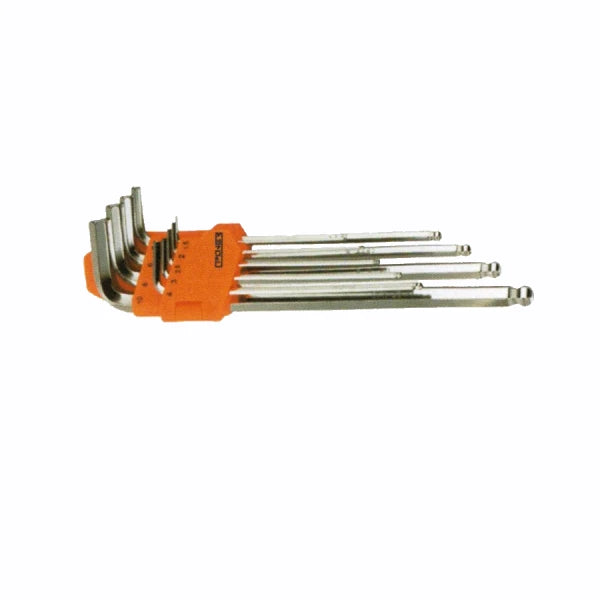 JGO. LLAVES ALLEN BOLA 1/16" A 3/8" 9 PZAS