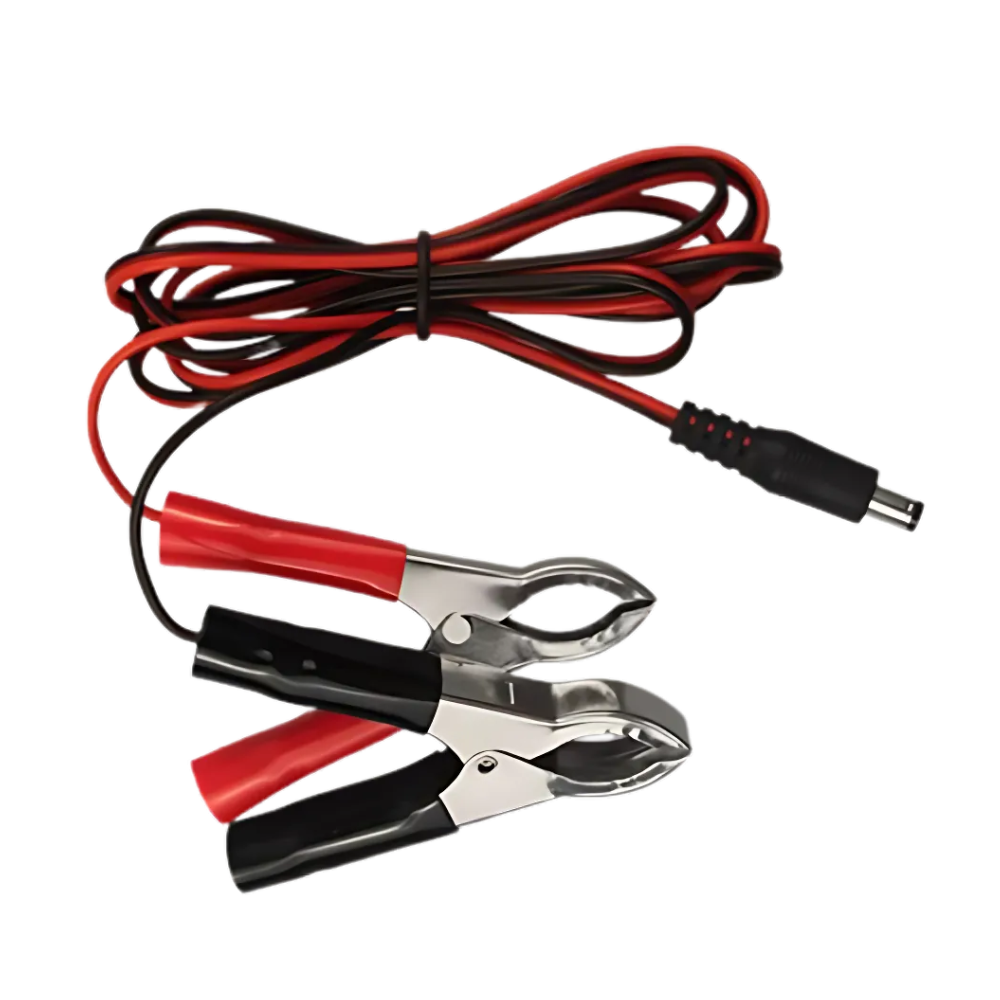 CABLE CON PLUG DC A CLIPS PARA BATERIA