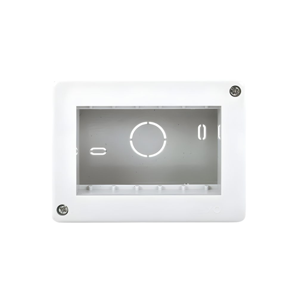 Hydrobox sobrepuesto IP20 3 módulos, blanco