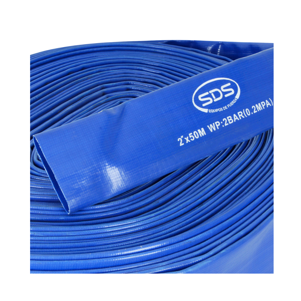 MANGUERA DESCARGA AGUA 2" 1.4mm x 50mts 2 Bar