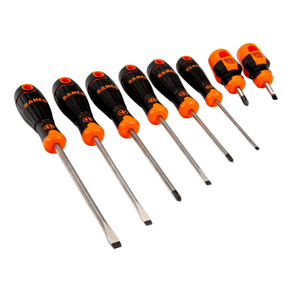 Juego Atornilladores Cruz y Paleta 8 Piezas BAHCO