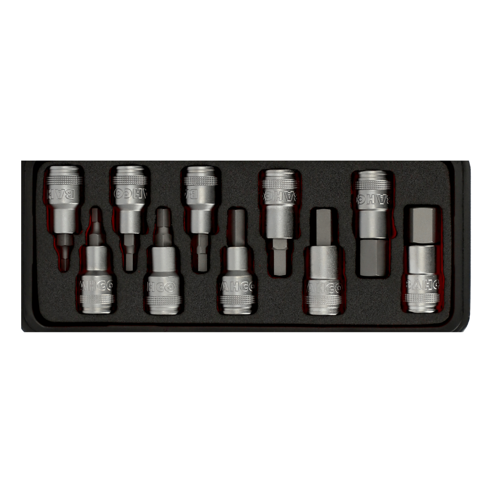 Juego de Dados para cabeza hexagonal C-1/2" - 5 a 19mm BAHCO