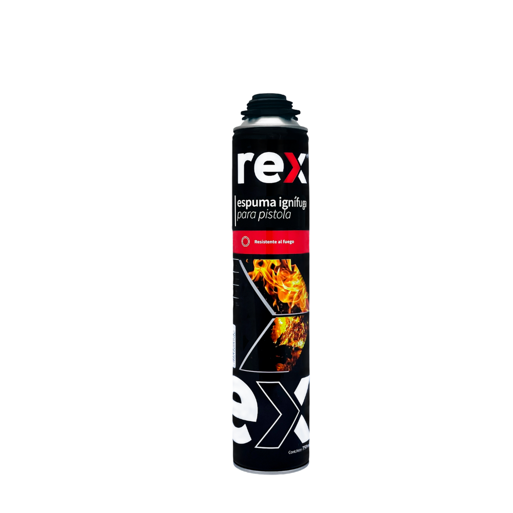Rex Espuma Poliuretano Expansiva Ignífuga 750ml