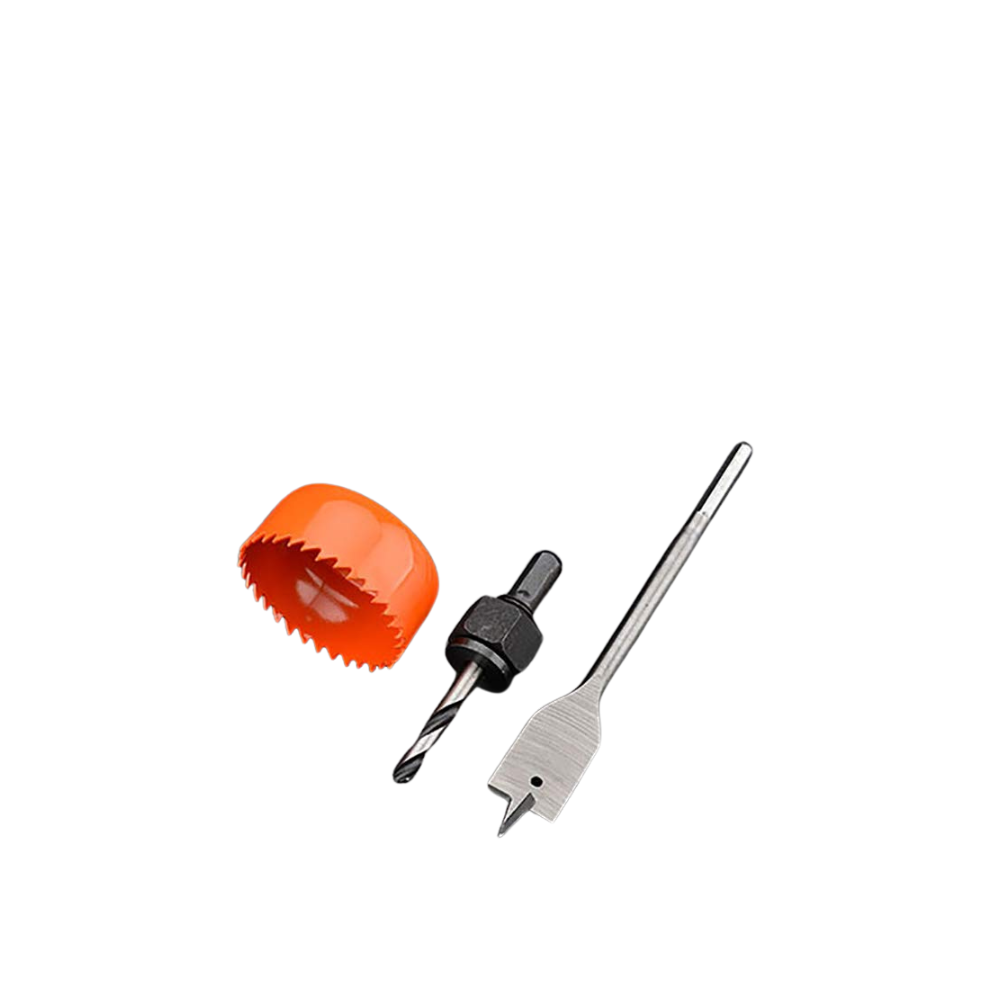 KIT INSTALACION DE CERRADURA 3 PIEZAS  HARDEN