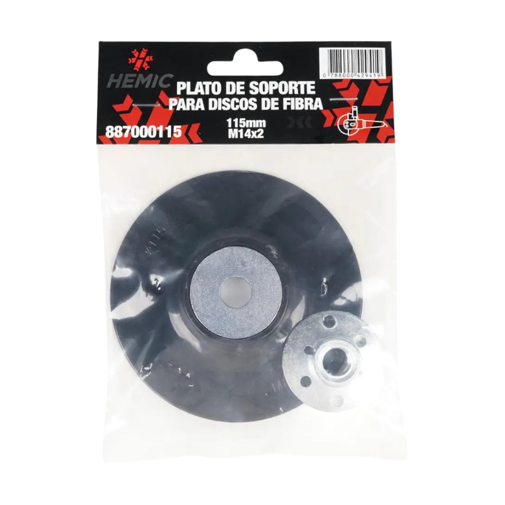 Plato de soporte para discos abrasivos