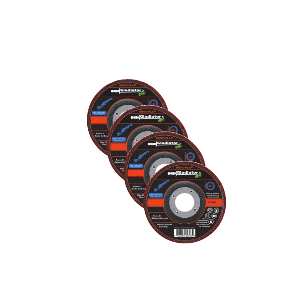 DISCO FLAP 4 1/2 METAL / ACERO INOX GR80 811580