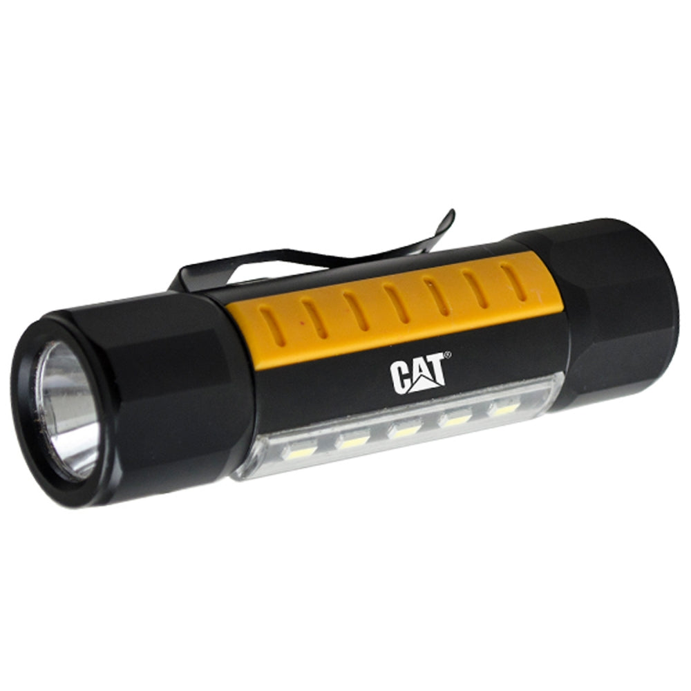Linterna led con base magnética y luz frontal CAT