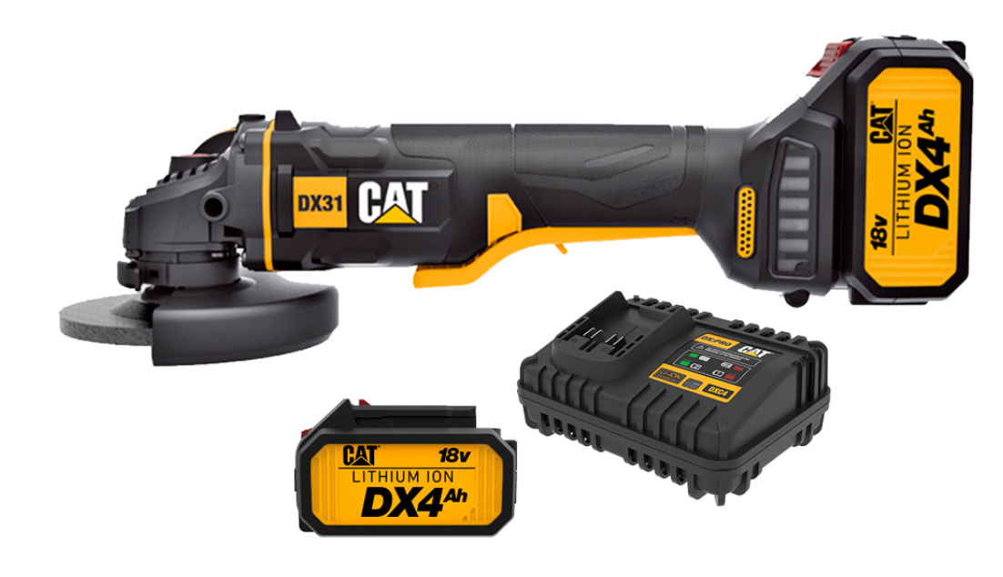 Kit esmeril angular inalámbrico 4-1/2" CAT