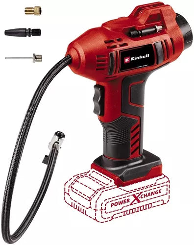 Kit compresor de aire inálambrico para vehículo Einhell