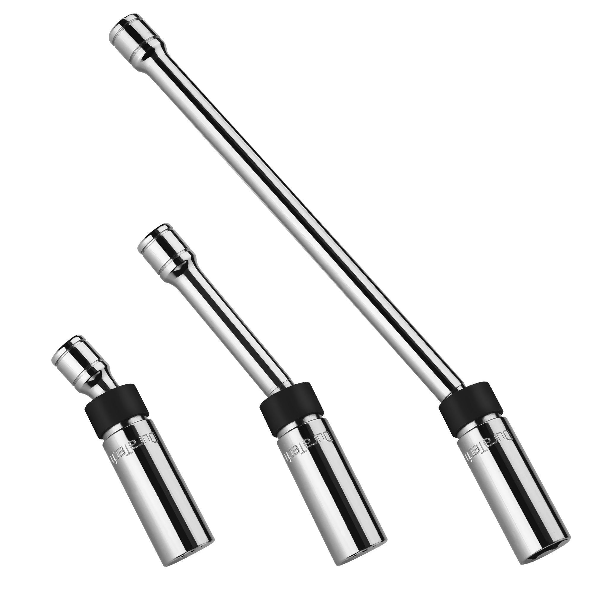 Set de dados cardánicos para bujías 3/8" manéticos 3 piezas Duratech