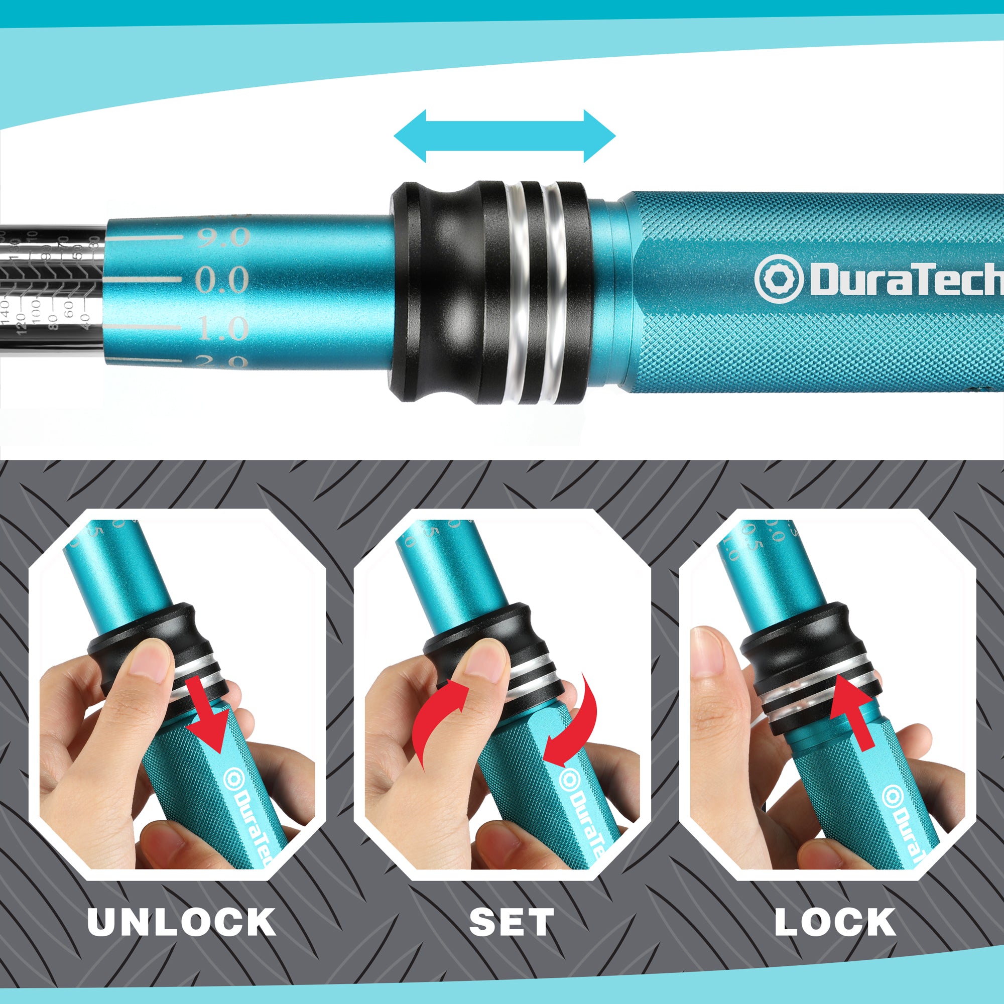 Llave de Torque 1/2" 40-217Nm Duratech