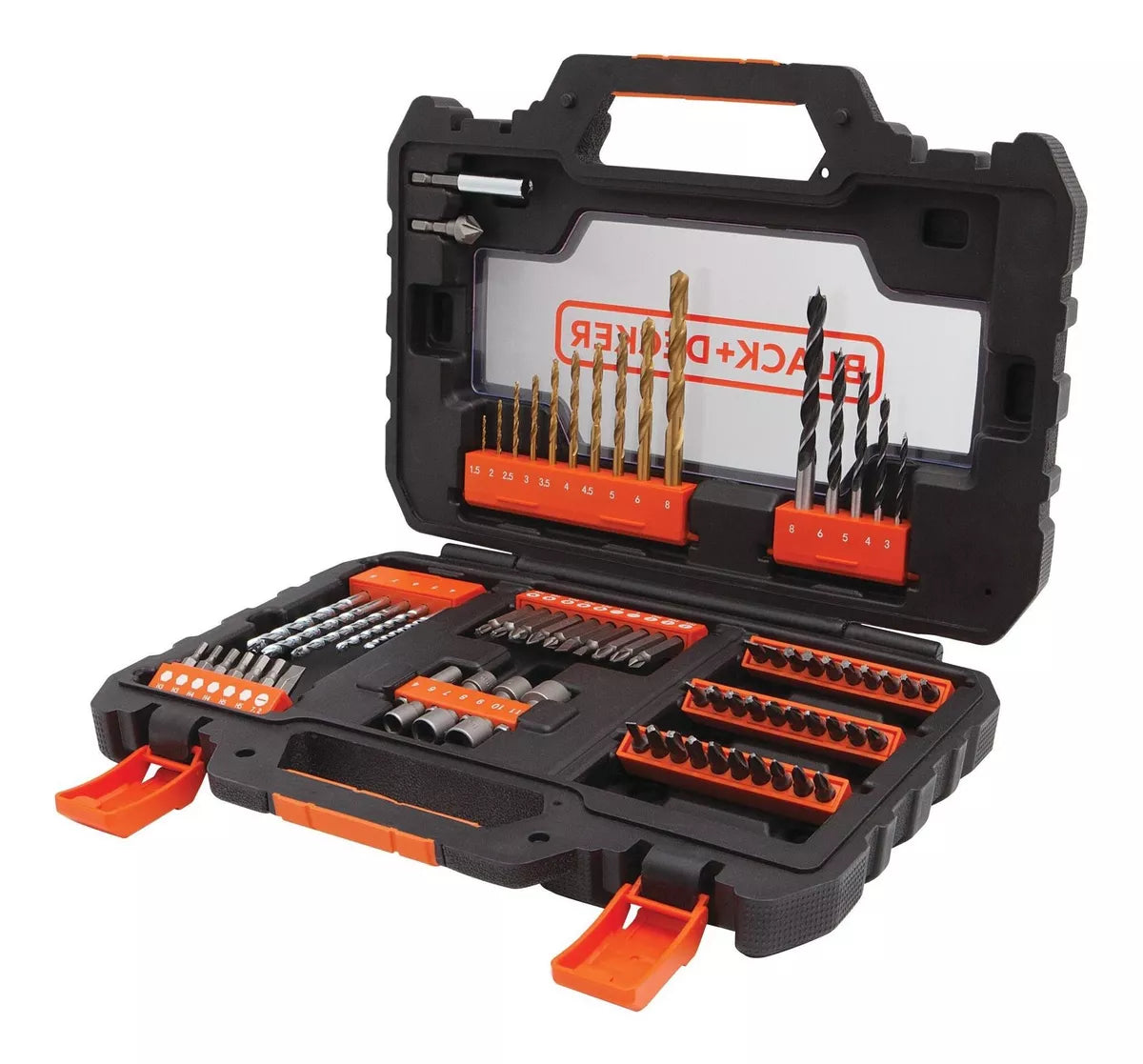 Set de brocas y puntas 76 piezas Black Decker