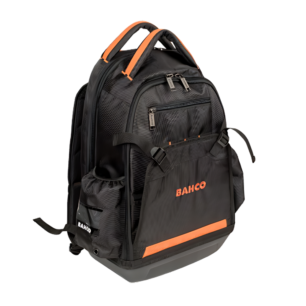 Kit mochila + dados hexagonales y puntas 1/4"+ chicharra 25 piezas Bahco