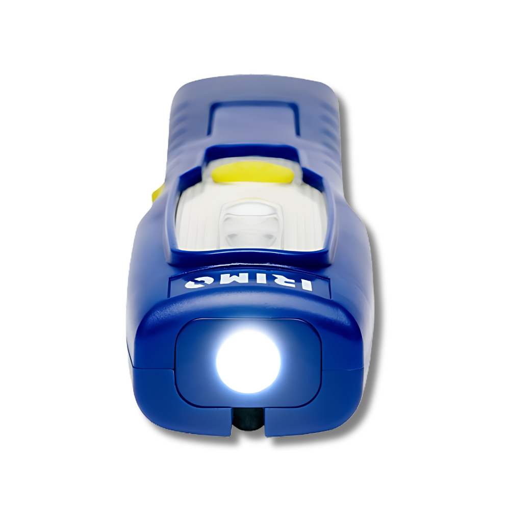 KIT MECÁNICO IRIMO: Juego de destornilladores mango en T hexagonales con bola, 6 piezas + Carraca de tipo pera de 1/2" con 10 vasos hexagonales y alargadera + Minilinterna SMD inalámbrica y plegable