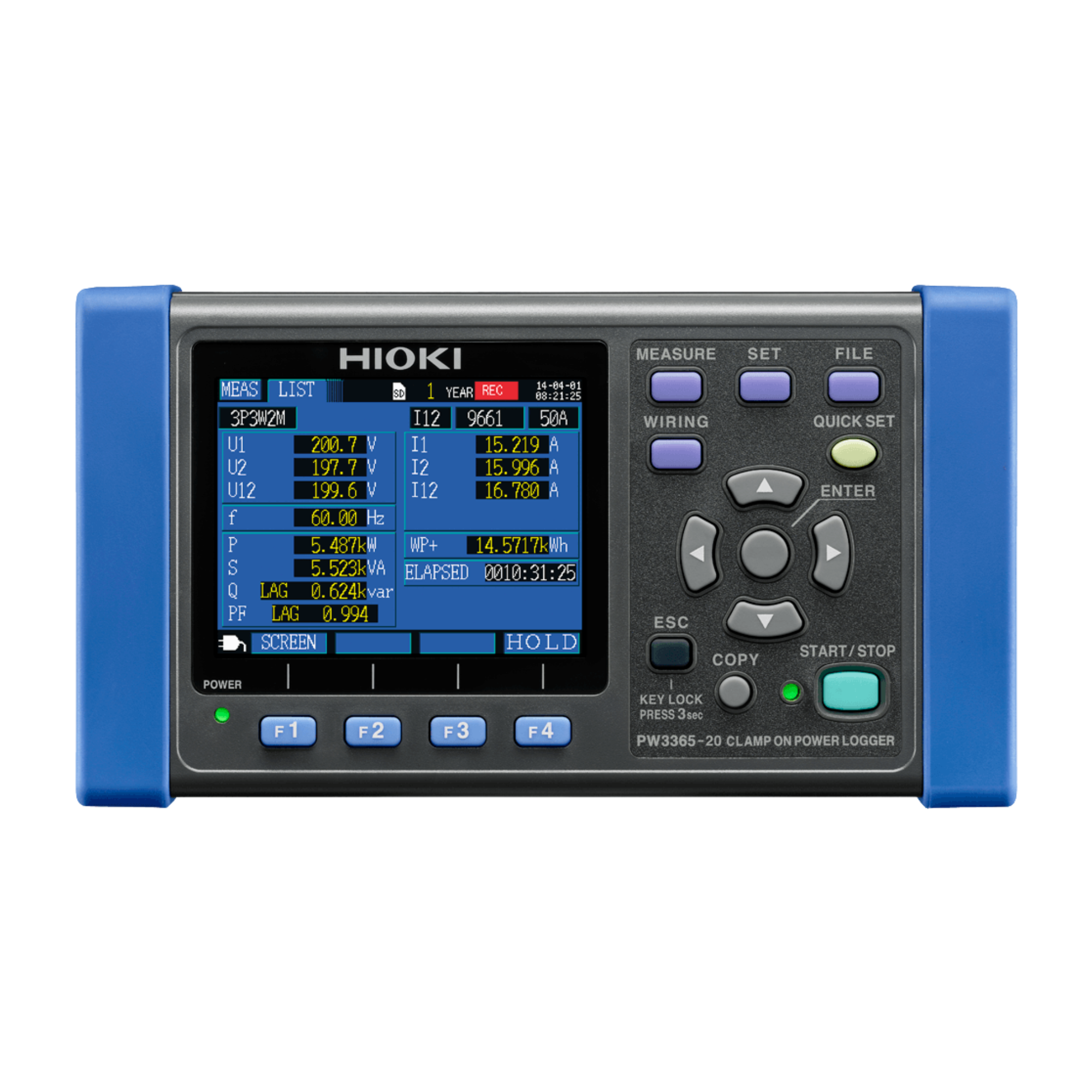 registrador de potencia con pinza (PW3365-20) HIOKI
