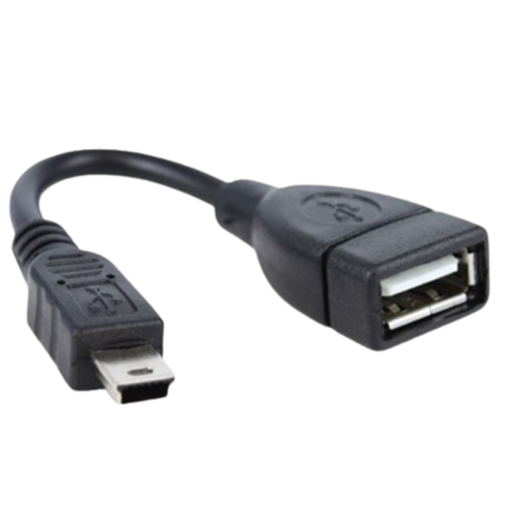 CABLE USB MINI MACHO A HEMBRA USB 15CM