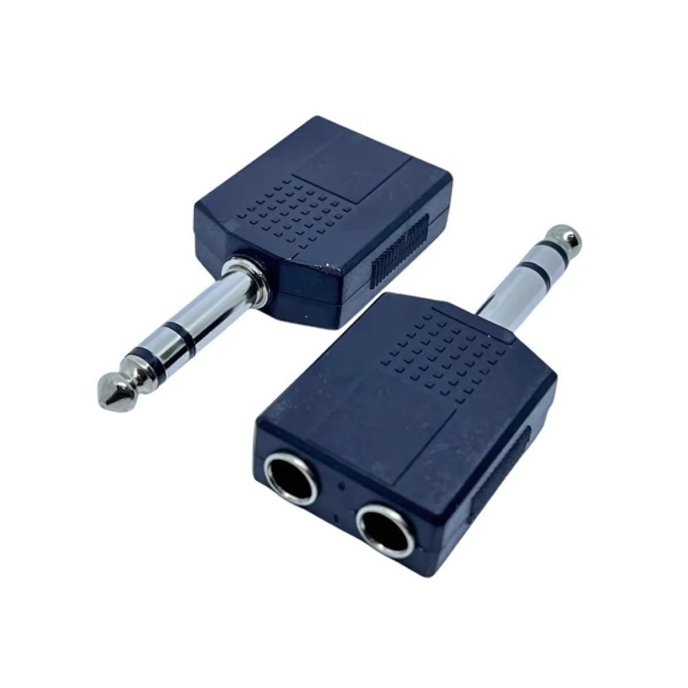 ADAPTADOR PLUG 6,3 STEREO A 2 JACK 6.3 MONO