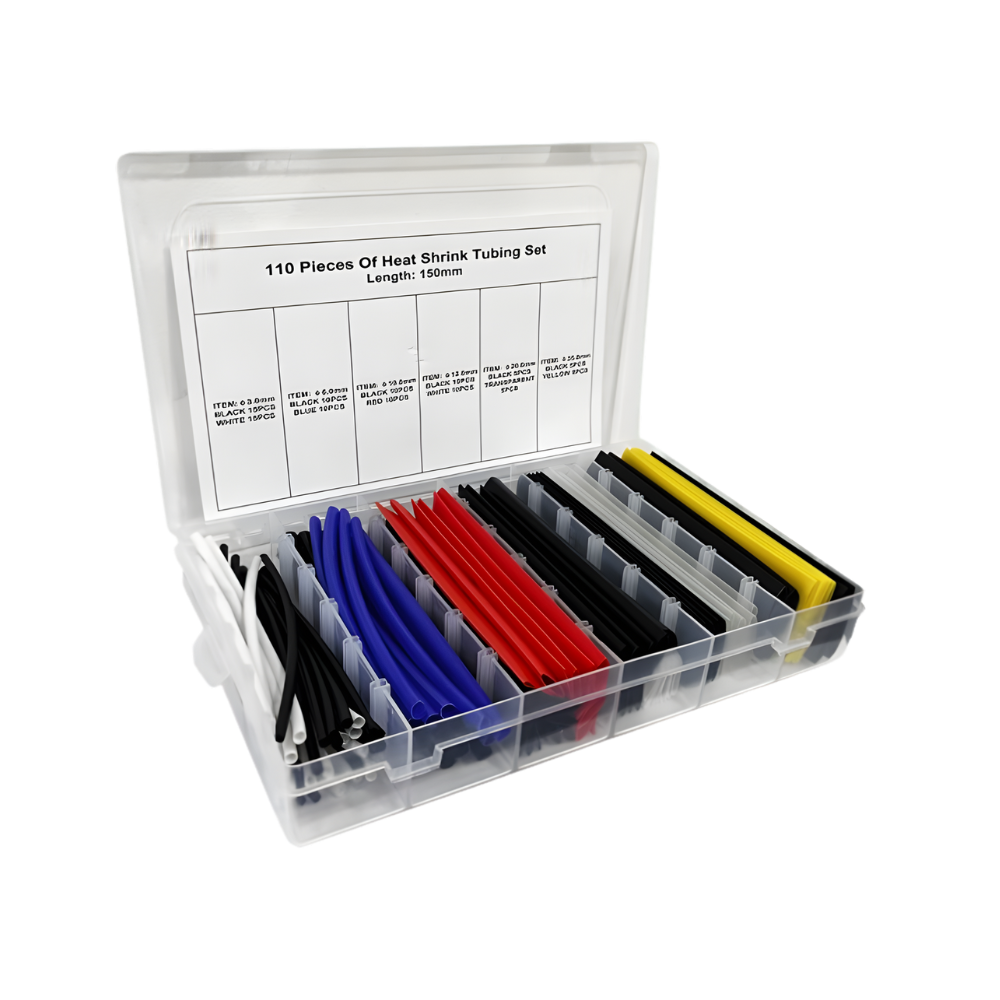 KIT 110 PCS. TERMORETRACTIL DIF. MEDIDAS Y COLORES