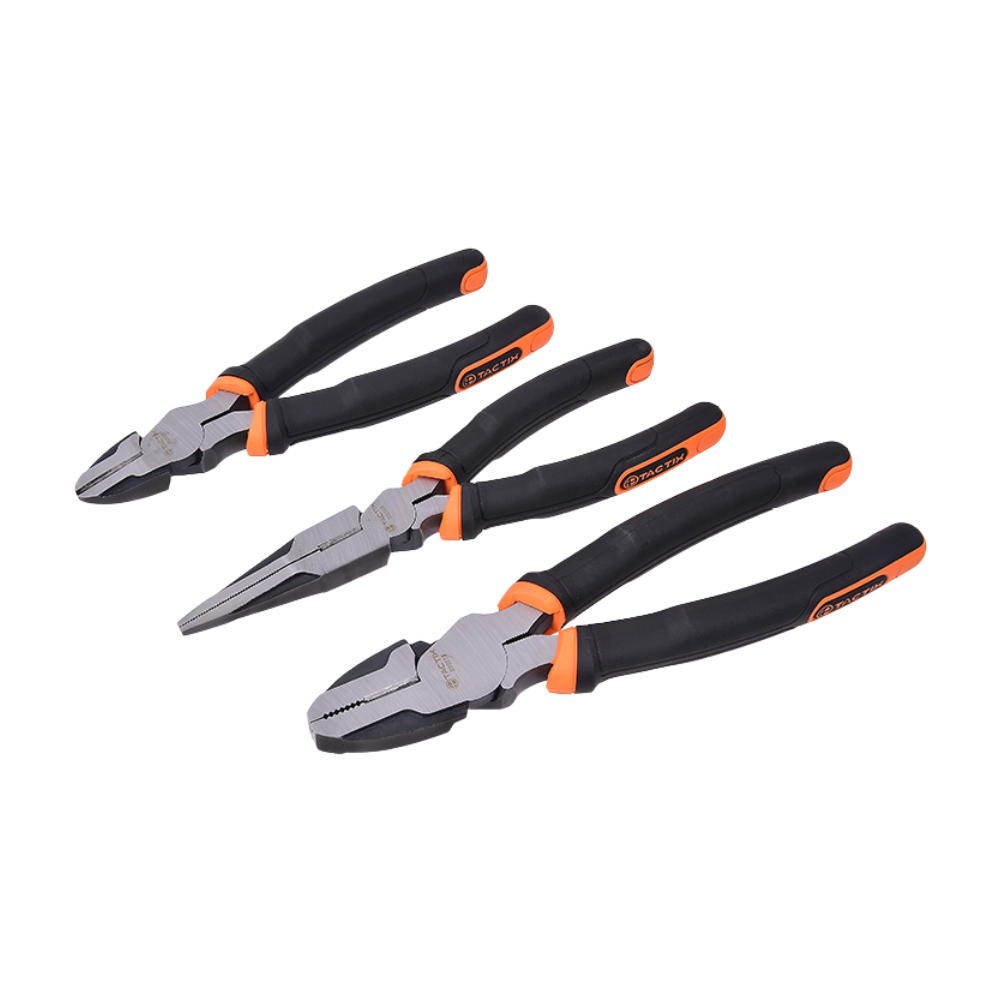 ALICATE # 204005 JGO. 3 PIEZAS REFORZADO - TACTIX