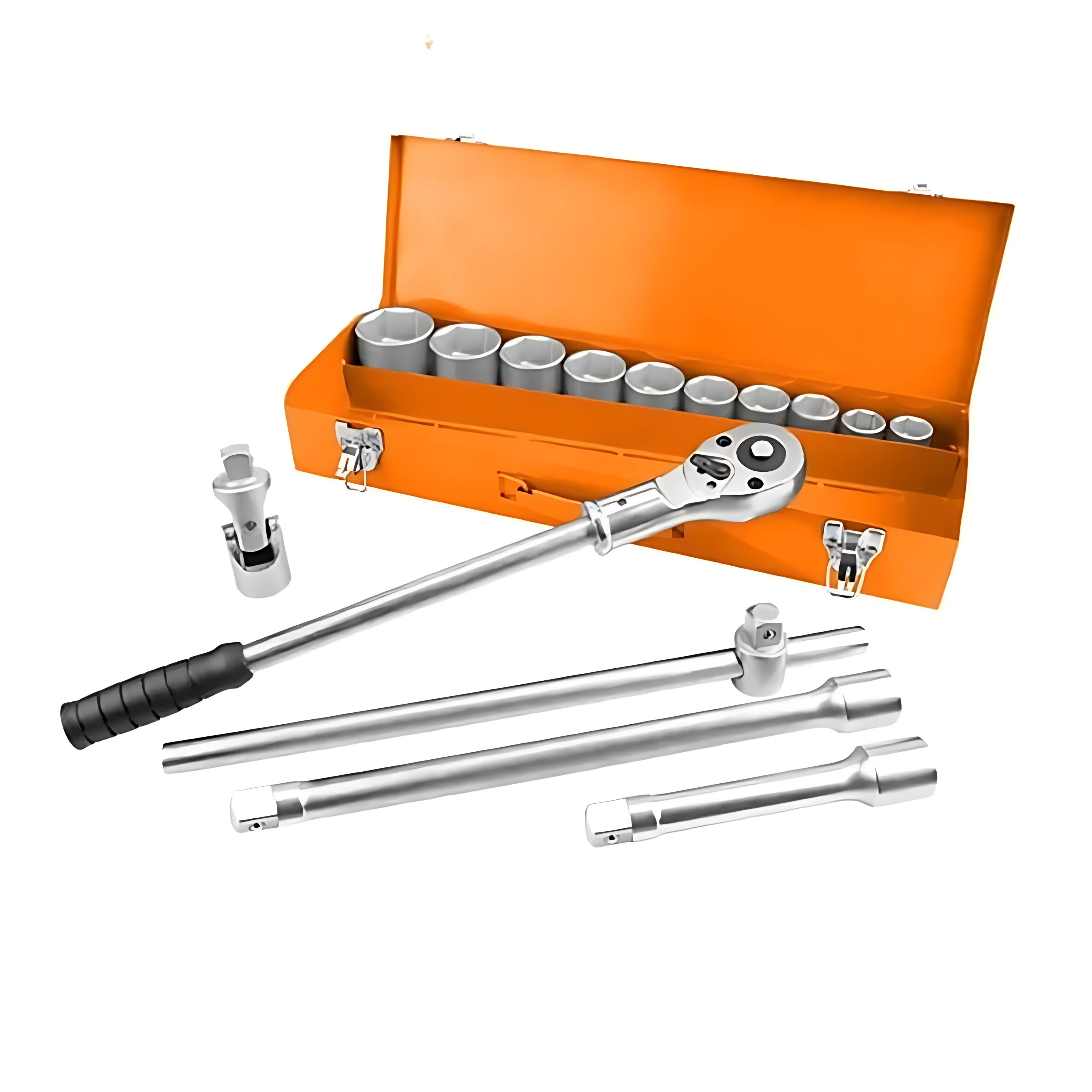 Juego de Dados cuadrado con Chicharra 3/4". 15 piezas Wokin Industrial