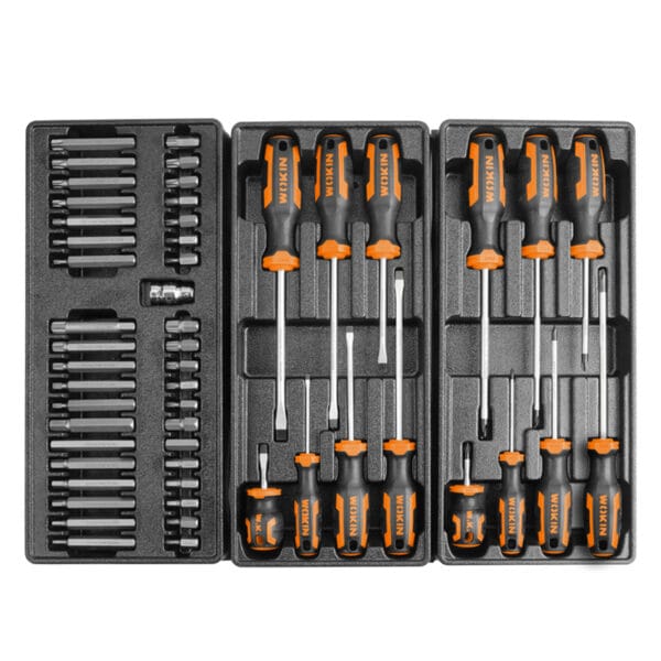 Carro porta herramientas para taller 6 cajones 163 piezas Wokin