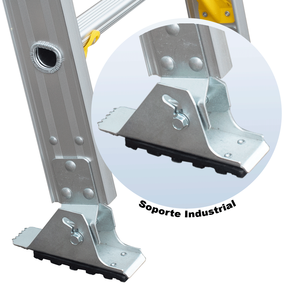 ESCALERA TELESCOPICA ALUMINIO 28 PELDA OS 150 KG MAGNA
