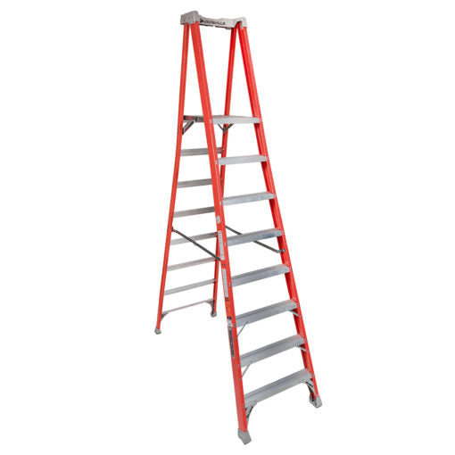 ESCALERA FIBRA VIDRIO TIJERA PLATAFORMA 8 PELDA OS LOUISVILLE