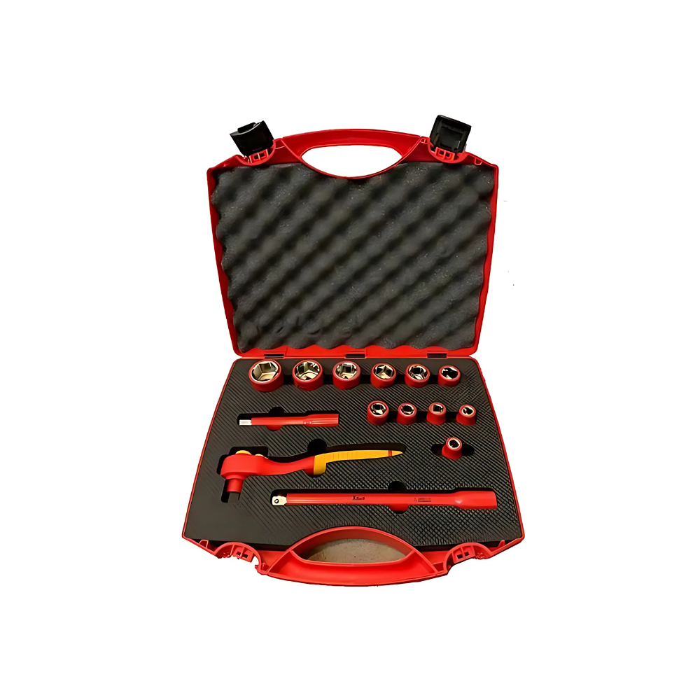 Set de dados poligonales con chicharra 1/2" aislados VDE 14 piezas X-spark