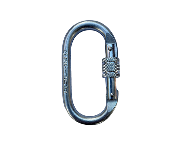 Mosquetón Carabinero Oval Seguro Rosca