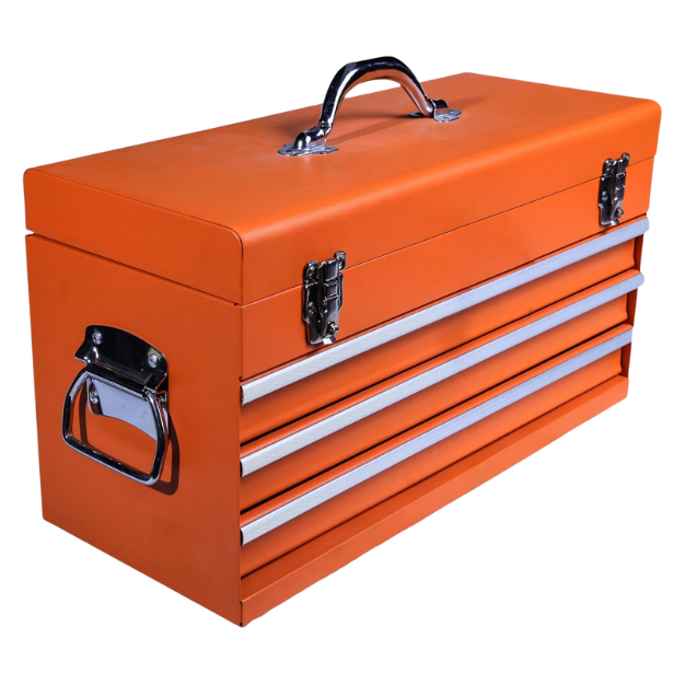 Caja porta herramientas 20 metálica 3 cajones Harden
