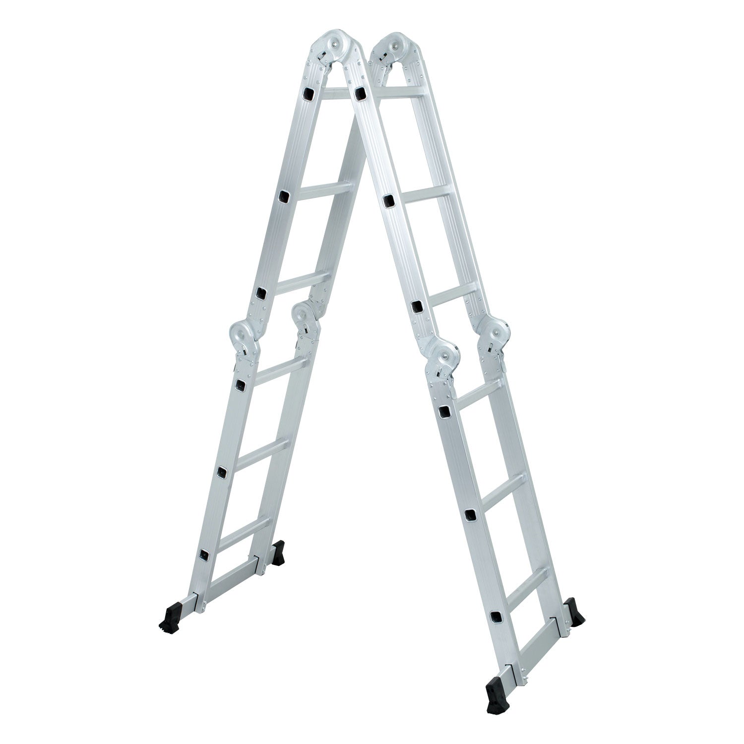 Escalera articulada con plataforma aluminio 12 peldaños 3,72 m Everest