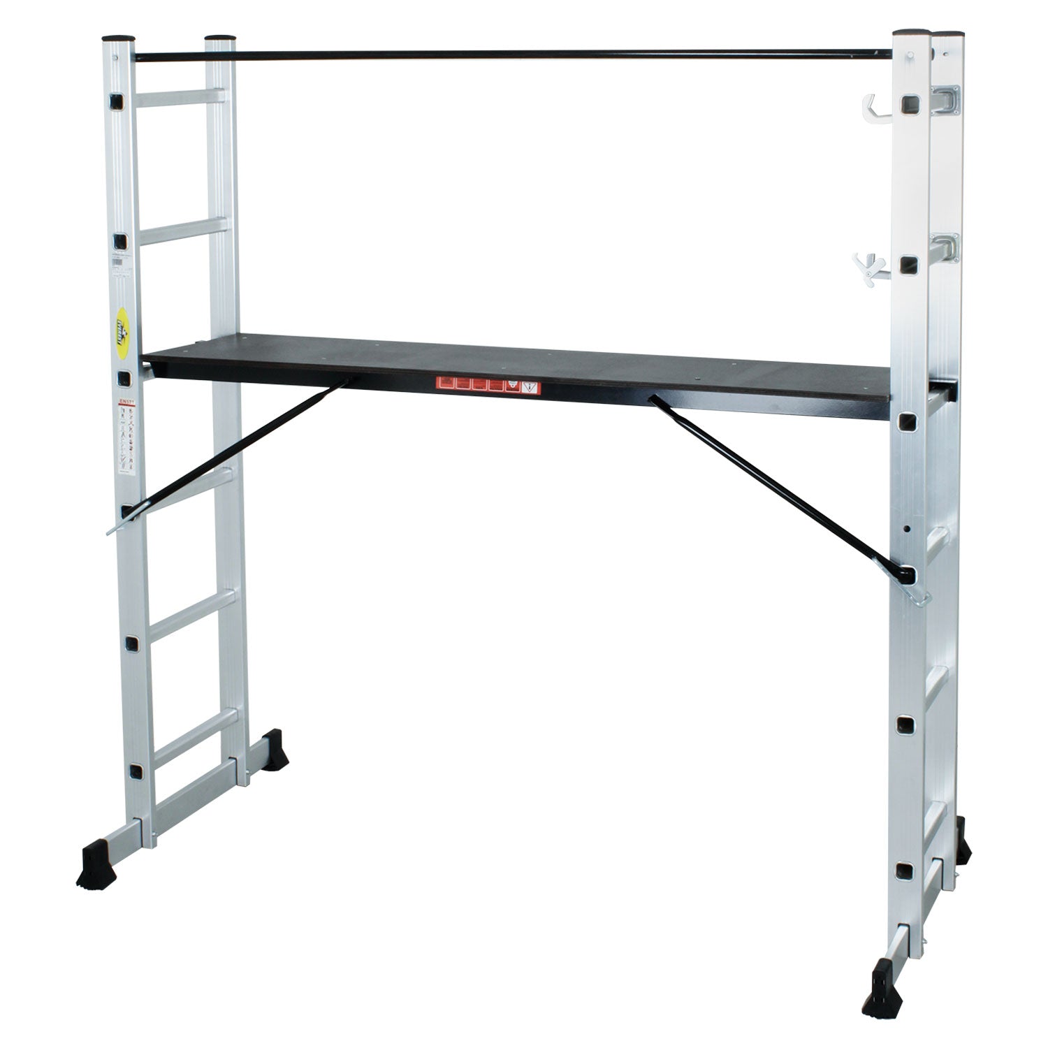 Escalera andamio 2 secciones 6 peldaños 2,52 m Everest