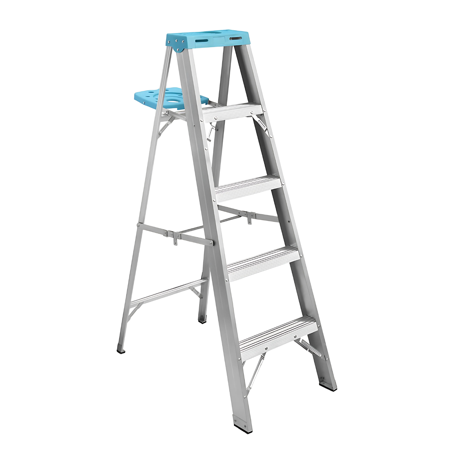 Escalera aluminio 5 peldaños 1,41 m Everest