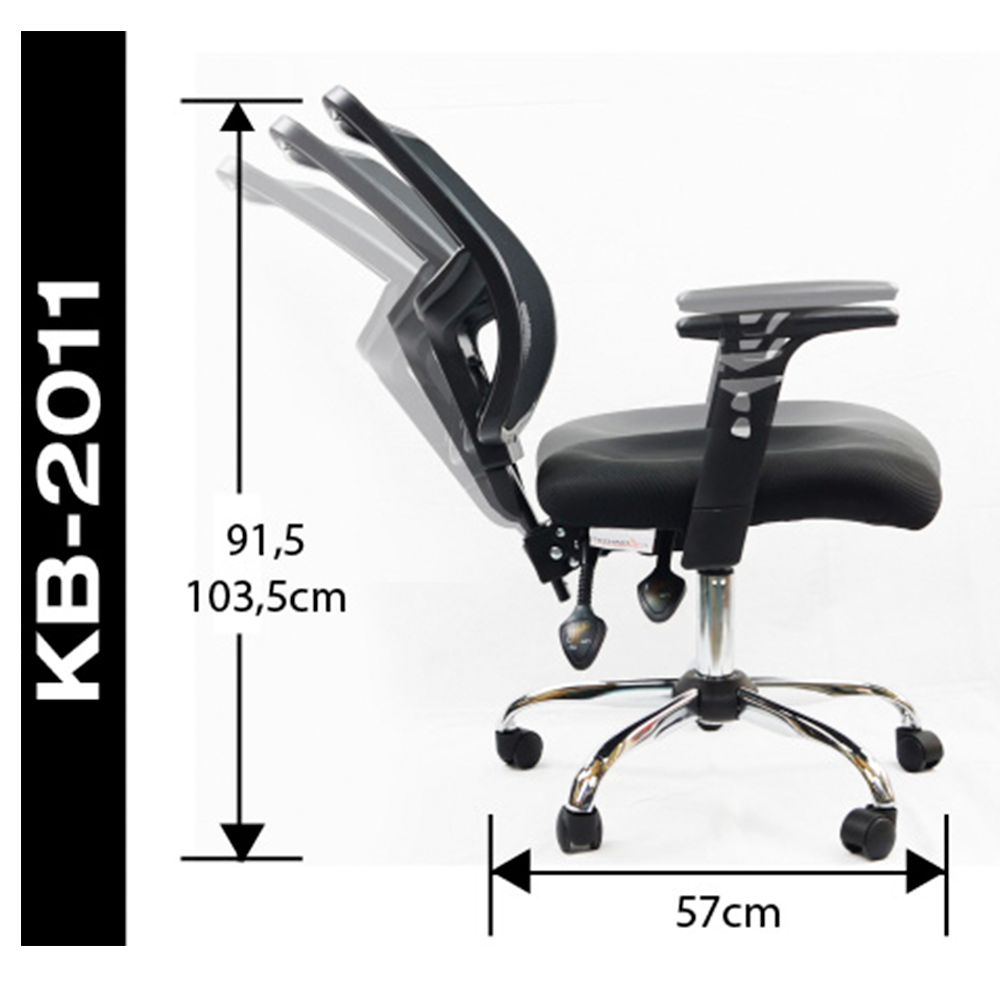 SILLA EJECUTIVA PRO BASE METALICA ERGONÓMICA