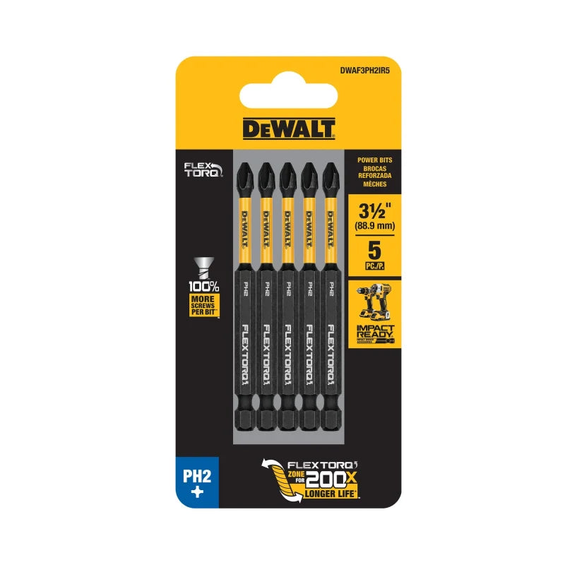 FLEXTORQ PH2 3-1/2Pulg (5 pzas)