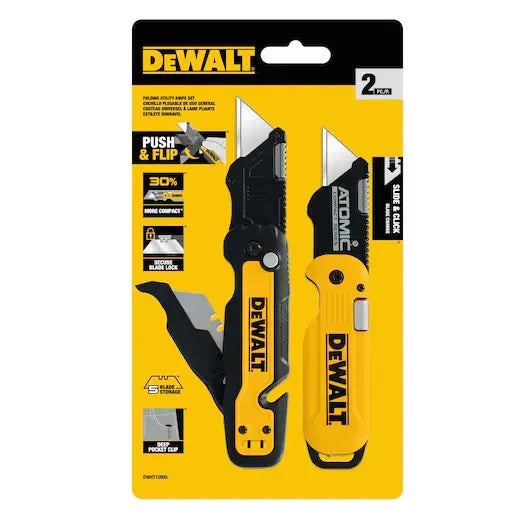 PACK CUCHILLOS PLEGABLES 2 PIEZAS