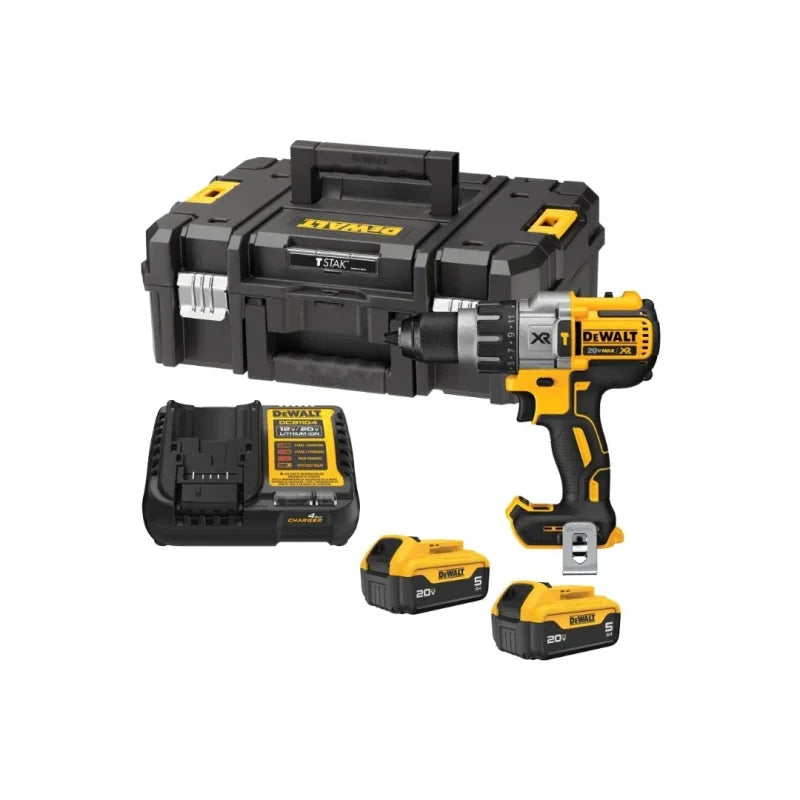 KIT DE TALADRO PERCUTOR/ATORNILLADOR DE 1/2" (13MM) DE 20V MAX* + Transición DCD985L2-B2