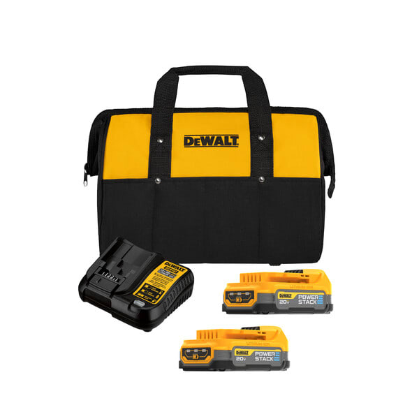 Kit Baterías Powerstack 20V Max + cargador y Bolso de traslado