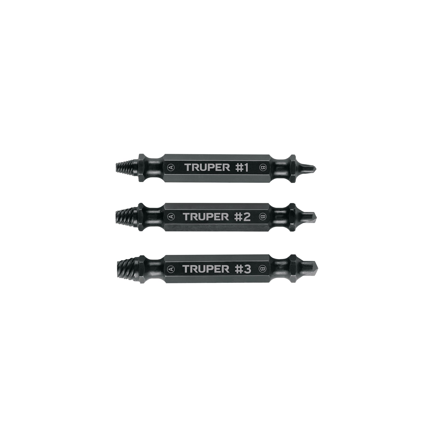 PUNTA EXTRACTORA DE TORNILLOS TRUPER JGO.3 PZAS # PUNE-3 (103311)