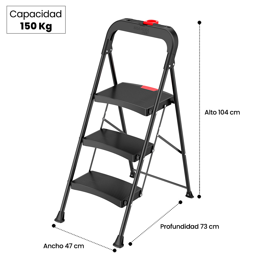 PISO ESCALERA PLEGABLE 3 PELDA OS LUXURY MAGNA PLUS