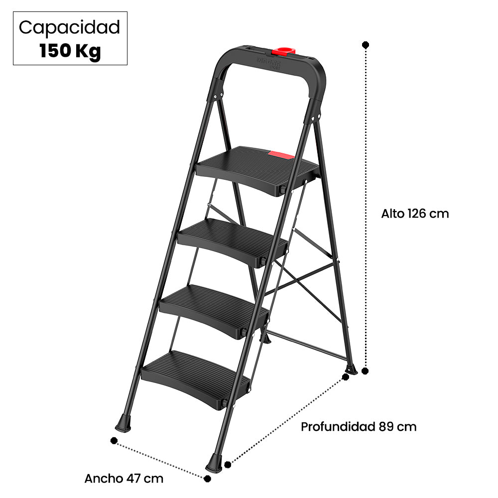 PISO ESCALERA PLEGABLE 4 PELDA OS LUXURY MAGNA PLUS