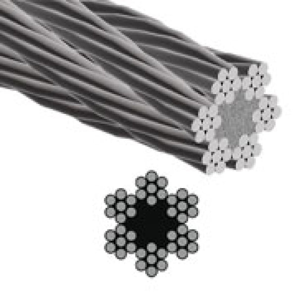 CABLE ACERO 6 x19 x 1/8 x 100